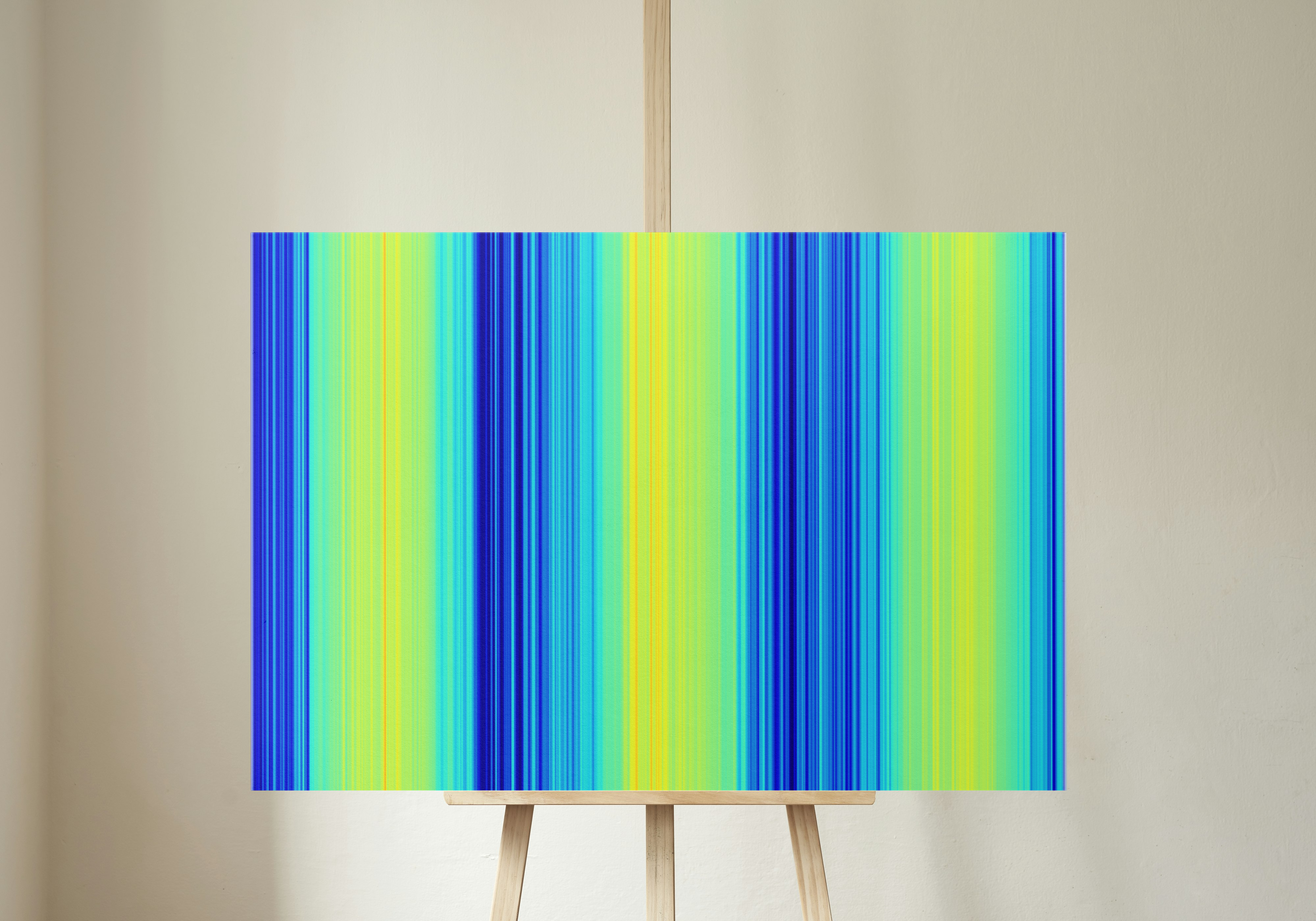 Temperature art for Anchorage, Alaska 2024