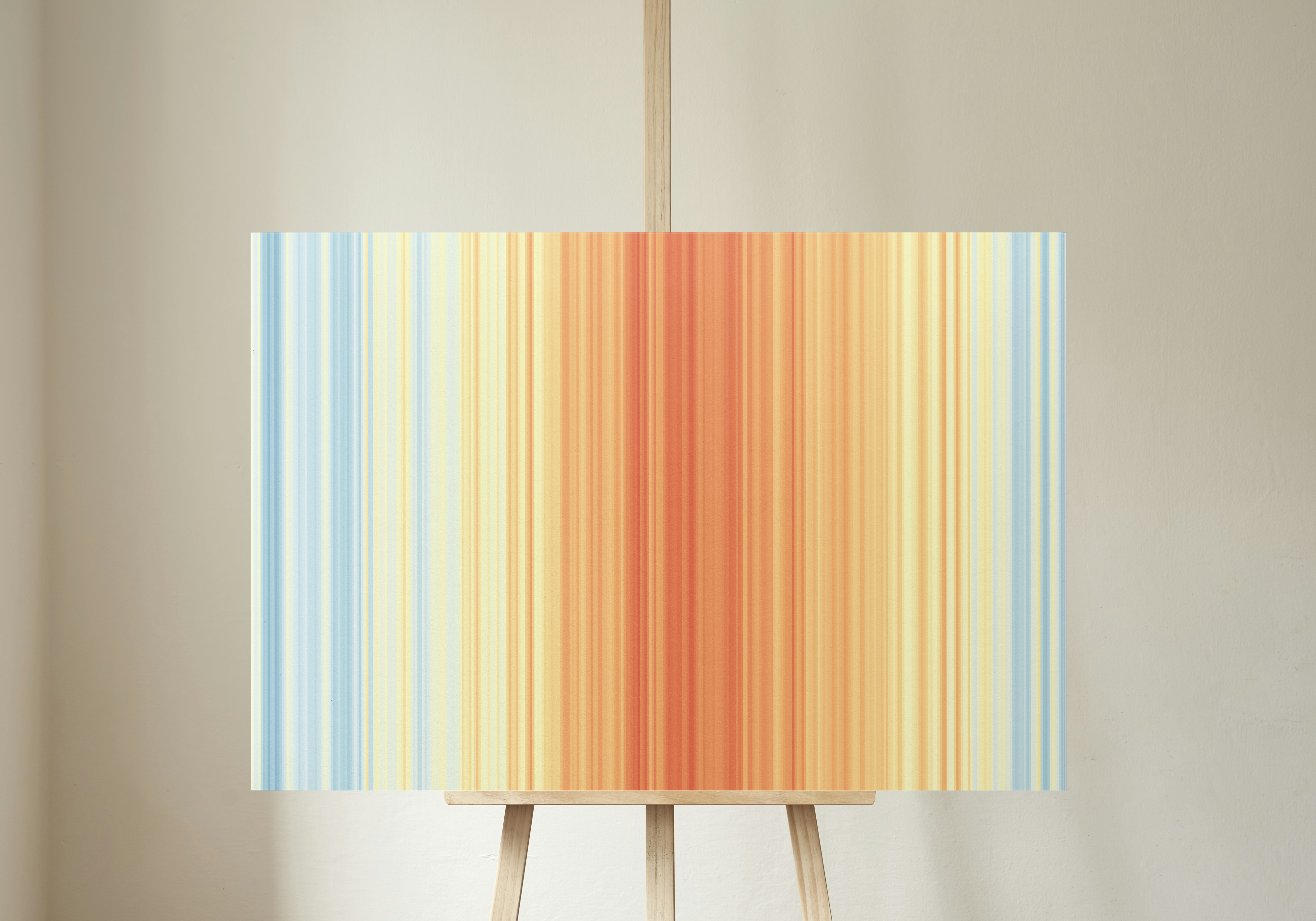 Temperature art print for New York City, New York 2024